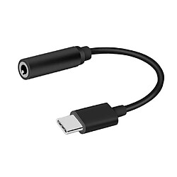 Câble d'adaptateur audio USB 3.1 type C mâle vers 3.5 mm AUX femelle pour écouteurs, blanc