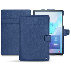 Housse cuir Samsung Galaxy Tab S6 - Rabat portefeuille - Bleu frisson ( Pantone #29588c ) - NOREVE