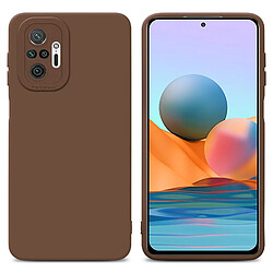 Cadorabo Coque Xiaomi RedMi NOTE 10 PRO Etui en Marron