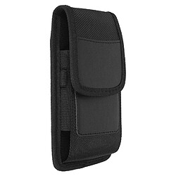 Avizar Étui Ceinture Vertical Smartphone avec Port Stylet et Mousqueton Noir