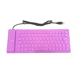 Clavier d'ordinateur 85 touches en silicone, clavier souple et silencieux, clavier filaire USB, mini-ordinateur portable, clavier pliable et étanche