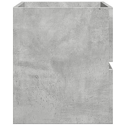 Acheter vidaXL Armoire d'évier Gris béton 90x38,5x45 cm Aggloméré