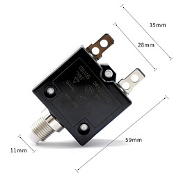 4 Pièces 30A + 15A Bouton-poussoir Disjoncteur Interrupteur De Surcharge Réarmable Fusible