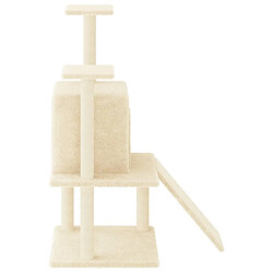 Acheter Arbre à chat avec griffoirs,niche pour chat en sisal crème 110 cm -MN99091