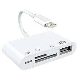 Universal Portable 4 en 1 à TF Lecteur de carte de caméra SD USB OTG Adaptateur pour/iPad