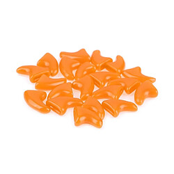 Wewoo 20 PCS Silicone Caps pour les ongles mous Cat / Griffe de la patte de chat / Protecteur d'ongles animaux de compagnie / Cache-ongles de chatTaille L Orange