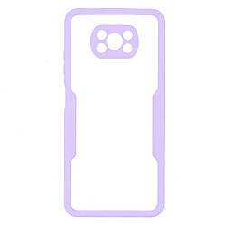 Coque en TPU + acrylique violet pour votre Xiaomi Poco X3 NFC/Poco X3 Pro/Poco X3