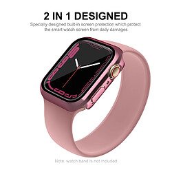 Coque en TPU ENKAY 9H électroplaqué, rose pour votre Apple Watch Series 7 45mm