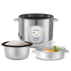 Acheter Cuiseur à Riz 1.8l Avec Cuve Métal Et Panier Vapeur Japan X Kitchencook Gris