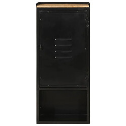 Maison Chic Armoire de salle de bain,Meuble de rangement,Meuble haut 40x27x90 cm fer et bois de manguier -GKD877012