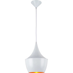 ICONIK INTERIOR Lampe de Plafond - Lampe Suspendue Design Industriel - Extensive Blanc