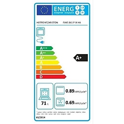 Acheter Four encastrable pyrolyse chaleur pulsée - HOTPOINT FA4S841PIX - Porte froide - Rail téléscopique - 71L - Ajout de vapeur