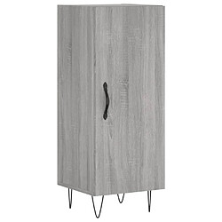 vidaXL Buffet Sonoma gris 34,5x34x90 cm Bois d'ingénierie