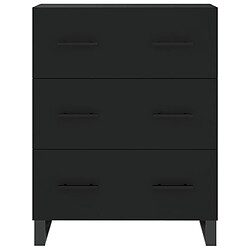 Acheter vidaXL Buffet noir 69,5x34x90 cm bois d'ingénierie