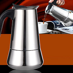 Acheter cuisinière en acier inoxydable moka cafetière expresso cafetière percolateur 4 tasse