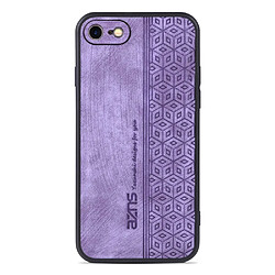 Coque en TPU + PU AZNS anti-chute pour votre iPhone 7/8 4.7 pouces/SE (2020)/SE (2022) - violet