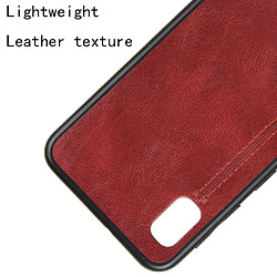 Acheter Wewoo Coque Pour Galaxy A10e antichoc couture peau de vache motif PC + PU + TPU rouge