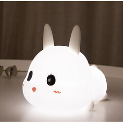 Avis Universal Lapin LED veilleuse silicone animaux dessin animé lumière réglable USB pour les enfants recharge enfant bébé cadeau chevet chambre à coucher lumière | LED veilleuse (télécommande)