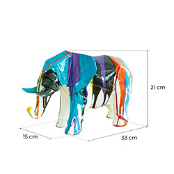 Figurine Eléphant Kuatéh Amunet 33x15x21 cm Multicolore