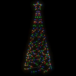 Avis vidaXL Arbre de Noël cône 200 LED Colorées 70x180 cm