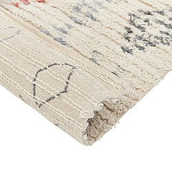 Avis Beliani Tapis en coton 80 x 150 cm beige DISPUR