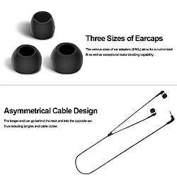 GUPBOO Écouteurs de précision d'origine Sennheiser CX300-II uniquement écouteurs intra-auriculaires à basses profondes écouteur 3.5mm casque de musique stéréo filaire, pas cher