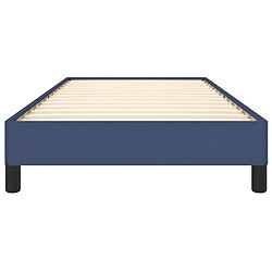 Maison Chic Lit adulte - Lit simple Cadre de lit,Structure du lit Contemporain Bleu 90x200 cm Tissu -MN74691 pas cher