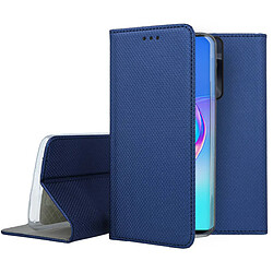 Htdmobiles Housse pour Realme C51 / C53 / Narzo N53 - etui coque pochette portefeuille + film ecran - BLEU MAGNET