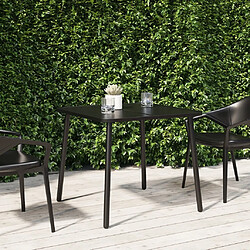 Maison Chic Table de jardin | Table d'extérieur anthracite 80x80x71 cm acier -GKD84102