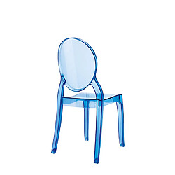 Acheter Alterego Chaise enfant 'KIDS' bleue transparente en matière plastique