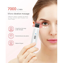 Acheter Universal Appareil de massage mini-yeux thermothérapie rouge masseur de lèvres ascenseur d'yeux cernes sacs sous les yeux démontage appareil de beauté à usage domestique (blanc)