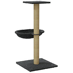 Acheter Helloshop26 Arbre à chat meuble tour grimper jouet grattage grattoir escalade plateforme avec griffoir en sisal foncé 74 cm gris 02_0022444