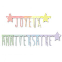 Tim&Puce Guirlande joyeux anniversaire pastel