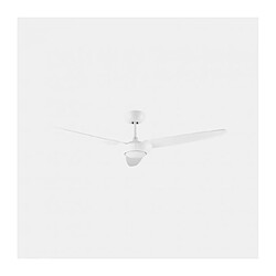 Leds C4 Plafonnier ventilateur Lodos Verre,aluminium,acier blanc 31,4 Cm