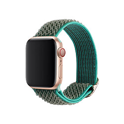 B16 Green Watch Bracelets de rechange 41mm 40mm 38mm Nylon Motif Sport Sport Sport pour Apple Iwatch 7654321 SE