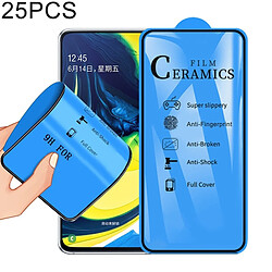 Wewoo Film de verre trempé de céramique à pleine couverture25 PCS 2.5Dpour Galaxy A80 / A90