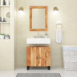 vidaXL Ensemble de meubles de salle de bain 2 pcs bois massif d'acacia