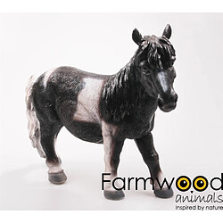 Farmwood Animals Cheval noir en résine 51 x 16 x 40 cm.