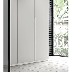 Inside 75 Armoire 4 portes polar gris laquée 179,2 x 60 x 220 cm structure standard poignée Sare