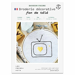 Youdoit Coffret DIY - Broderie décorative - Fan de Télévision