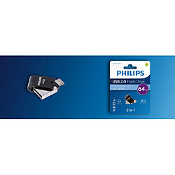 Avis Philips 2-EN-1 USB 2.0 + MICRO USB 64GB