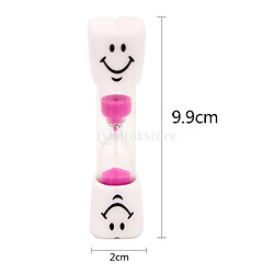 Acheter brosse à dents minuterie sablier enfants sourire sable oeuf horloge minuterie 3 min rose