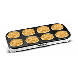 Acheter Techwood Crêpière INOX pour Mini crêpes + Pancakes anti-adhésif 8 crêpes 1500W Noire