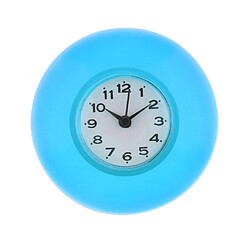 mini étanche cuisine salle de bain baignoire douche horloge avec ventouse bleu