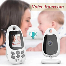 Babyphone Camera Sans Fil Vision Nocturne Audio Bidirectionnel Température 2.0 Pouces EU Plug YONIS pas cher