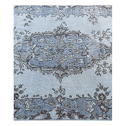 Vidal Tapis de laine 206x112 Bleu Ultra Vintage pas cher