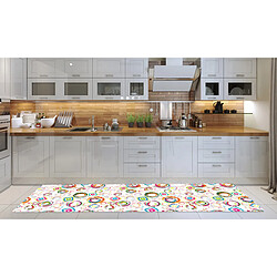 Alter Chemin de cuisine, 100% Made in Italy, Tapis résistant aux taches avec impression numérique, Tapis antidérapant et lavable, Modèle Hercules, cm 240x52