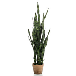 Emerald Plante artificielle Sanseveria en pot 84 cm