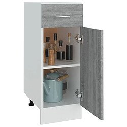 Avis vidaXL Armoire de plancher à tiroir Sonoma gris 30x46x81,5 cm