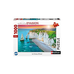 Nathan-Puzzle 1000p-Les falaises d'Etretat-Adultes et enfants des 14 ans-Puzzle de qualité supérieure-Encastrement parfait-12000920